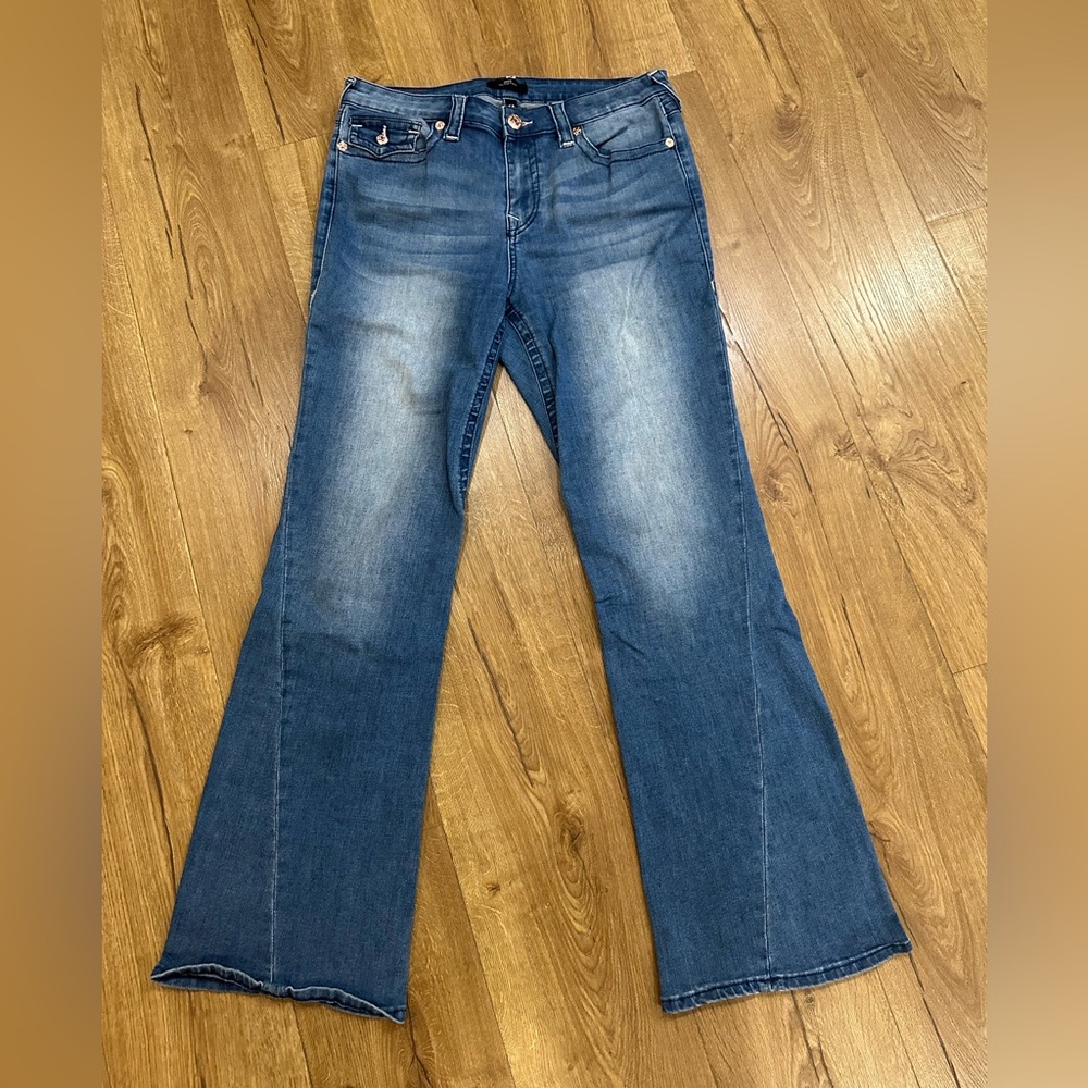 True Religion Women's Flare Jeans in Blue